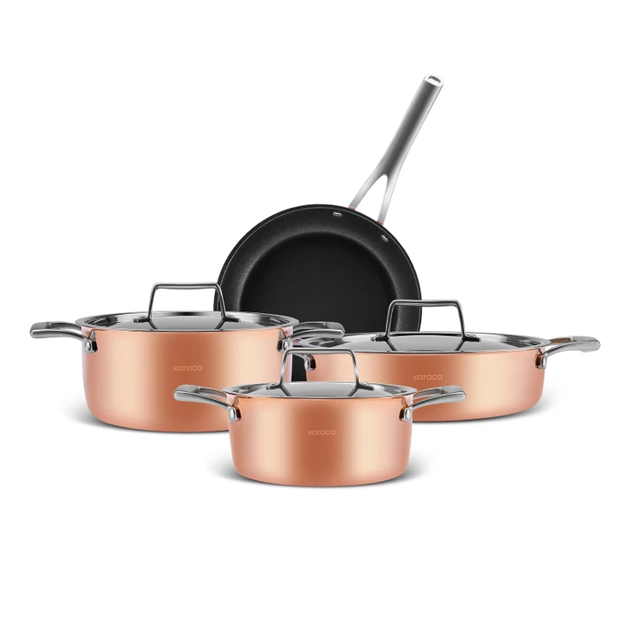 Karaca BioDiamond Copper 7 Parça Qazan Dəsti